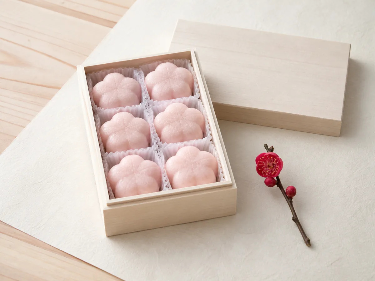 此の花（梅の上用饅頭）の物撮り